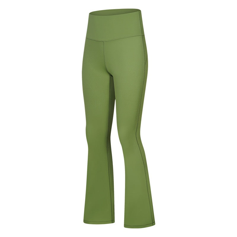 Flared Harper legíny Green Joga - Buttery soft