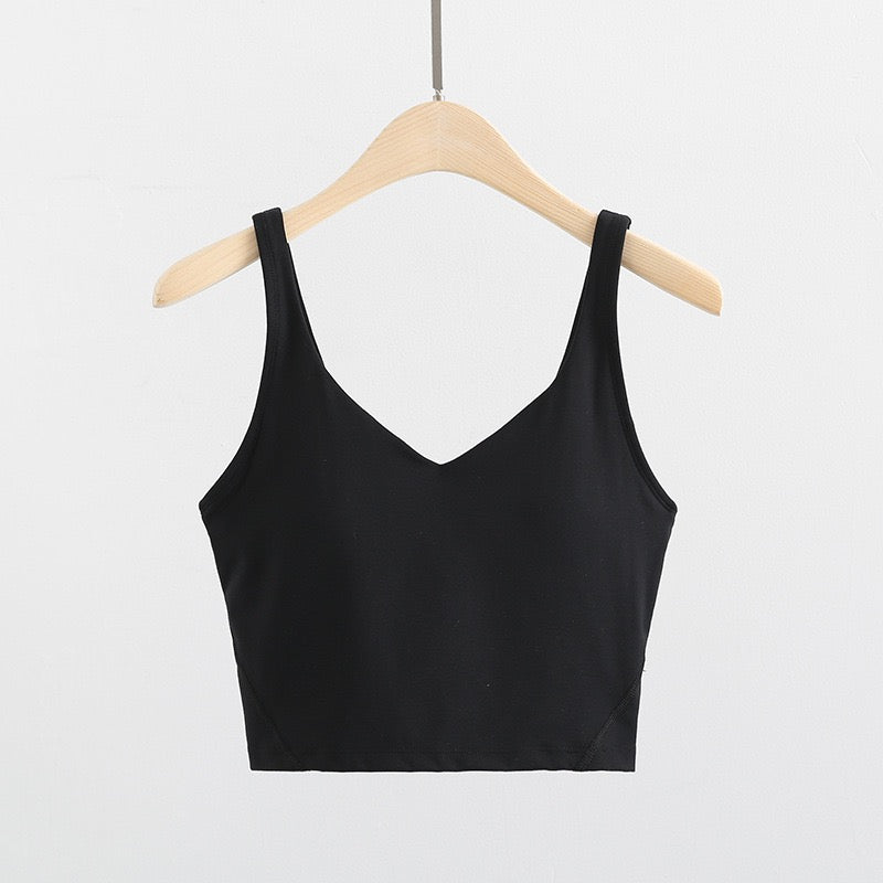 Crop top Flow Black - Buttery soft kolekce