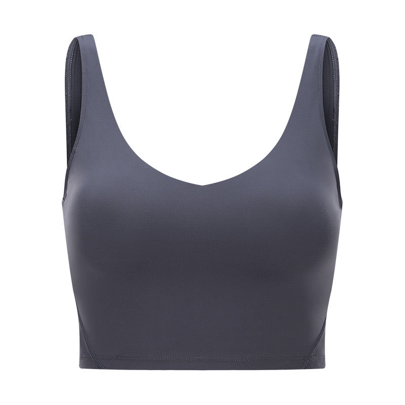 Crop top Flow Zen grey - Buttery soft kolekce
