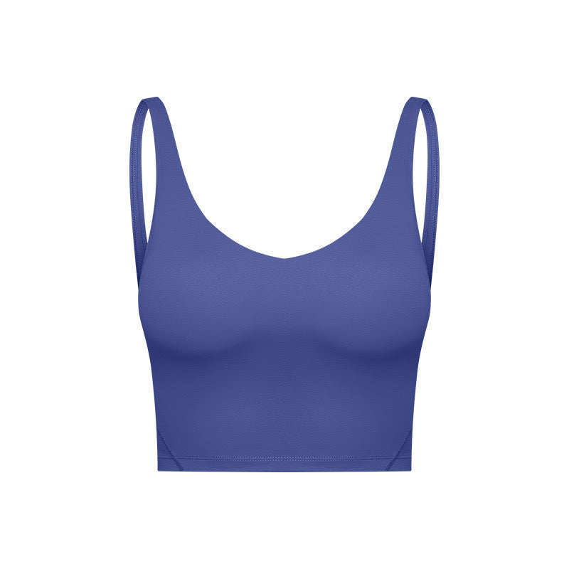 And Indigo Blue Flow Crop top - Movement collection