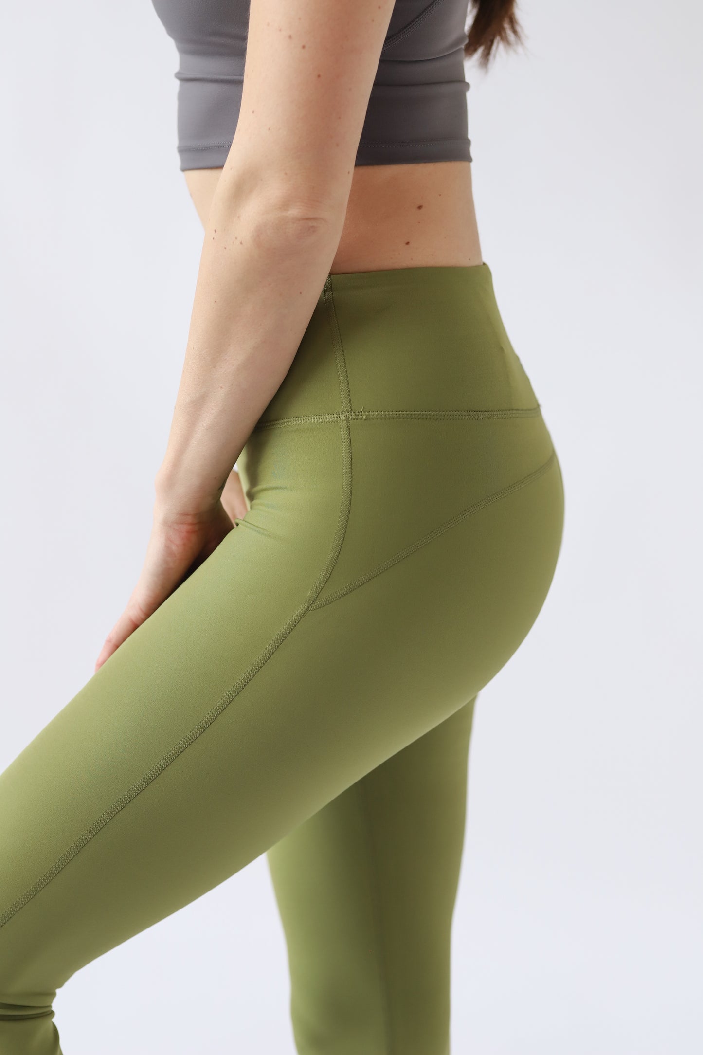 Flared Harper legíny Green Joga - Buttery soft