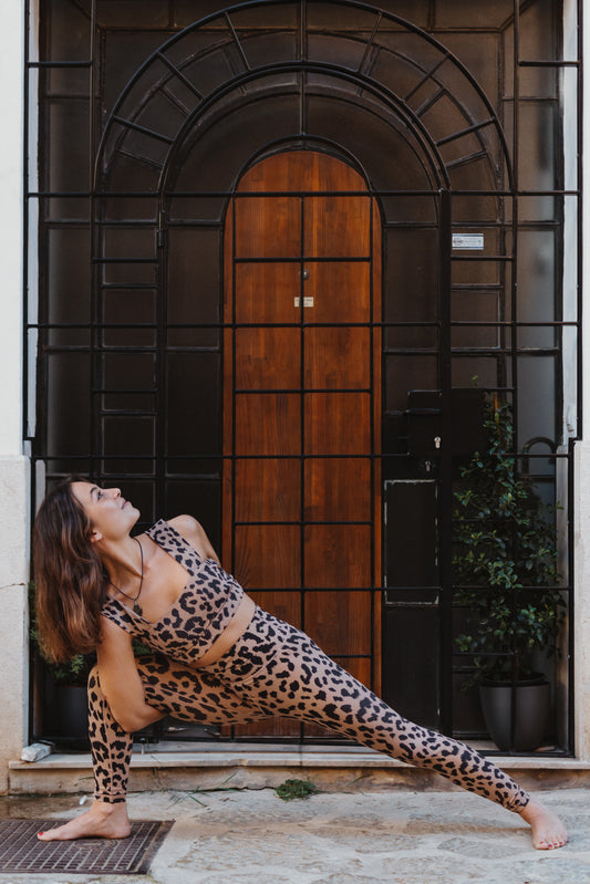 Legíny Leopard print Sport - Movement kolekce